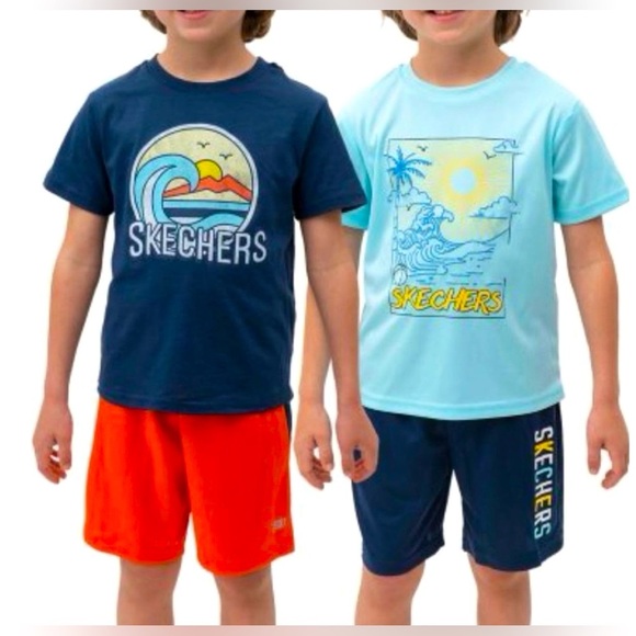 Skechers 4 Pack Tees & Shorts Boys Size 5T - NWT - Picture 1 of 6